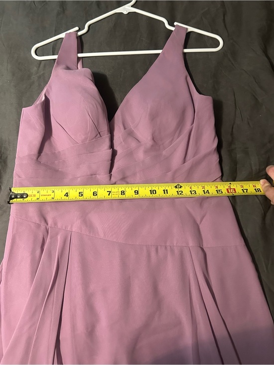 Azazie Lilac V-Neck Chiffon Maxi Dress